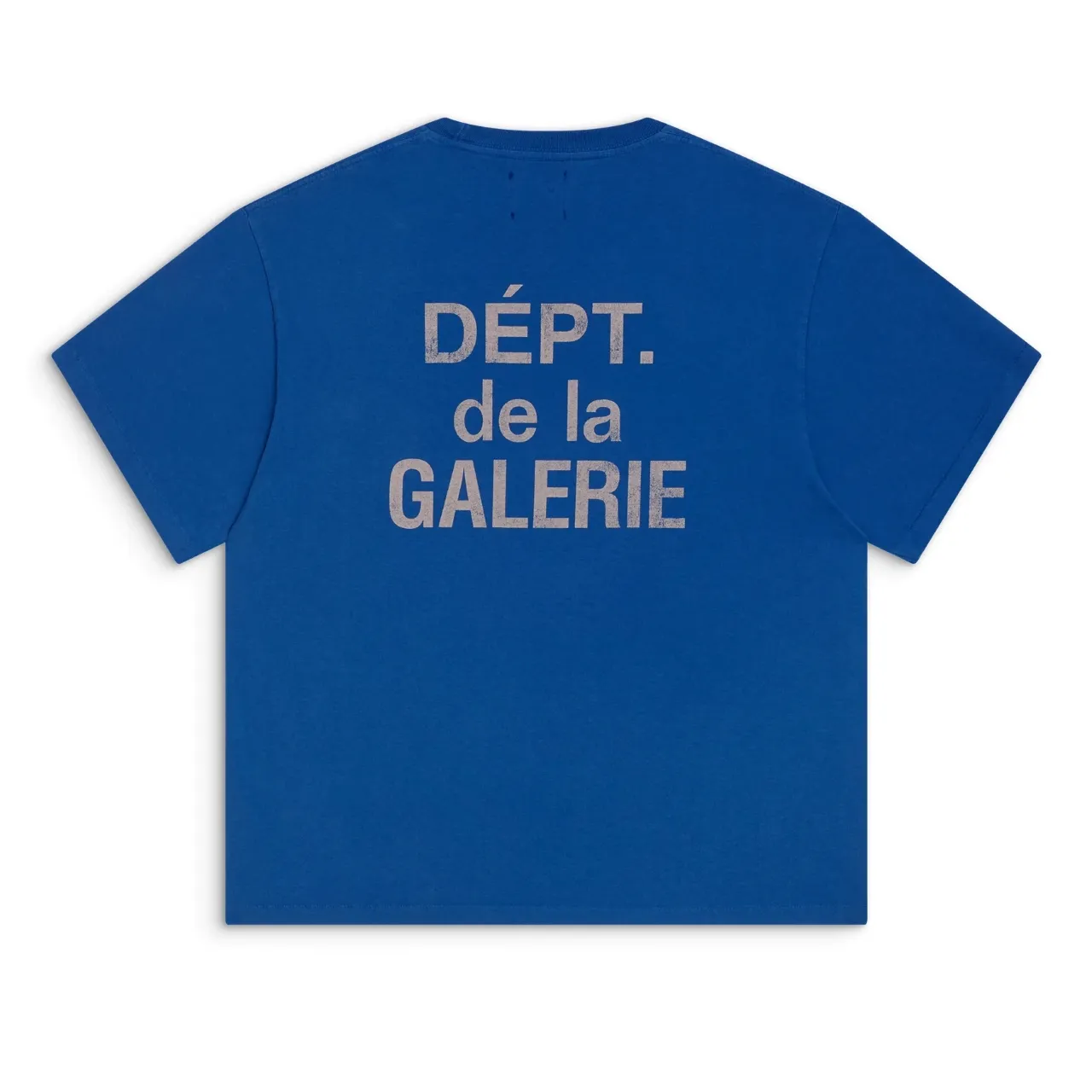 648#Gallery Dept New Classic Basic French Letters LOGO Basic Slogan Round Neck Short Sleeve T-Shirt Pure Cotton Tee Royal Blue Red Lake Blue Apricot Print Blue Apricot Print Black S～XL p90